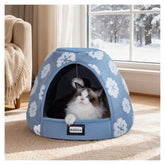 BALANCE cat bed cave interior view showcases plush warmth for cozy naps.