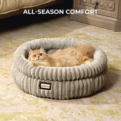 BALANCE cat bed removable cushion for easy machine washing and quick refresh.