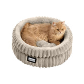 BALANCE cat bed round plush close-up showcasing cozy warmth for kittens.