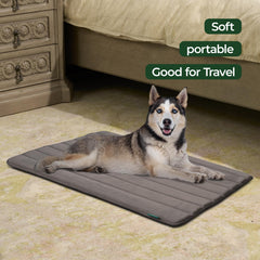 BALANCE crate pad with water-resistant top protects foam during accidents.