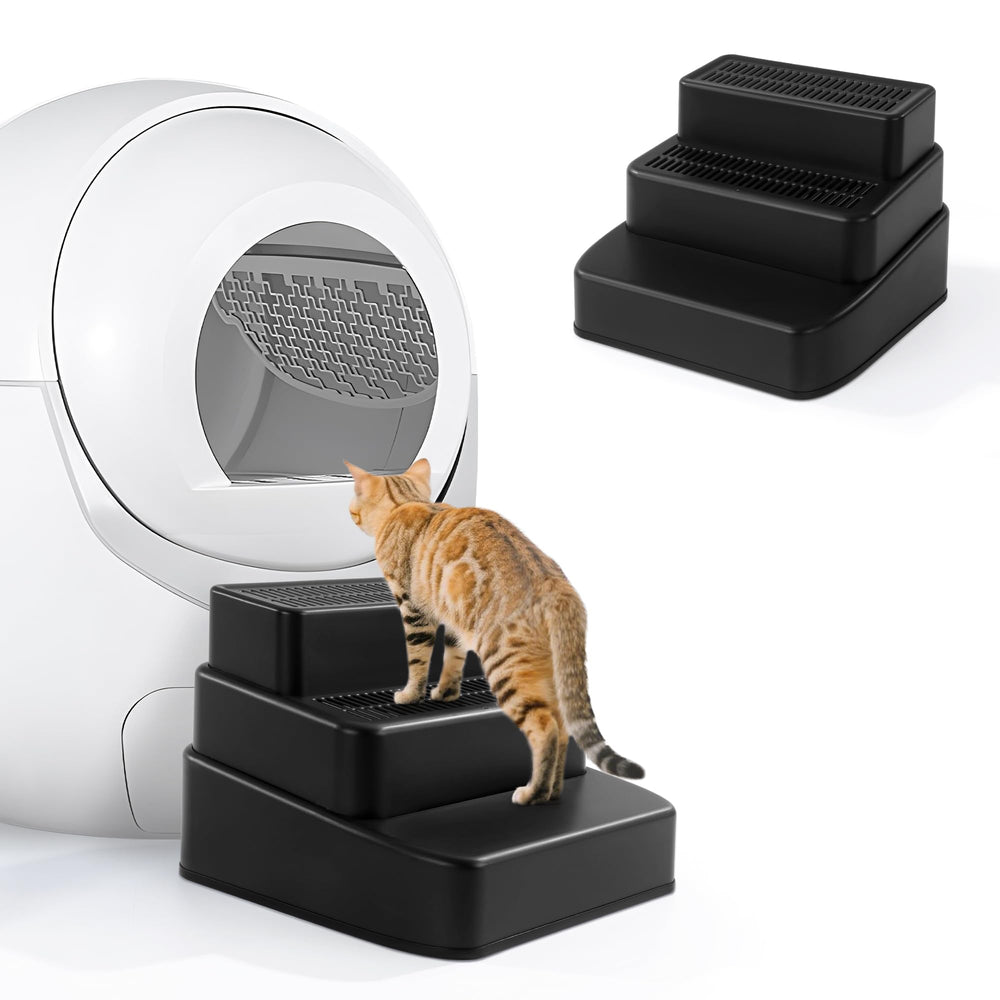 BALAPET adjustable litter ramp steps ease entry for small and elderly cats