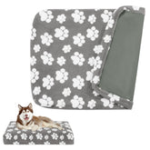 BALAPET dog bed cover in gray paw print fabric showing cozy protection and style