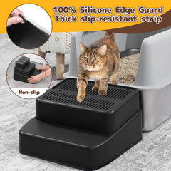 BALAPET litter ramp filter function captures remaining litter from paws