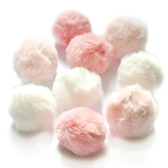 BALLMIE cat toy furry ball pink with bell prompts playful crinkle interaction for curious cats.