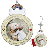 BANBERRY DESIGNS dog memorial 2025 ornament front view keeps memories visible on the tree