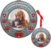 Banberry Designs pet memorial ornament front view showcases jeweled detailing for cherished memory