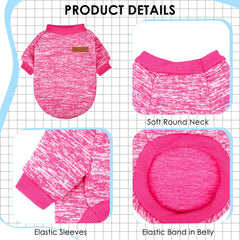 BAOBICUTE 3-pack dog sweaters in purple worn for stylish warmth on walks