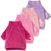 BAOBICUTE 4-pack fleece dog sweaters in front-view display, delivering cozy warmth for small dogs