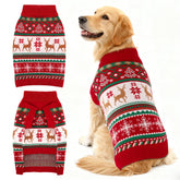 BAOBICUTE Christmas dog sweater snowflake back for cozy winter walks.