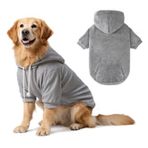 BAOBICUTE Dog Basic Hoodie front view highlights cozy fleece and windproof warmth.