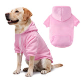 BAOBICUTE dog basic hoodie front view shows breathable cozy fabric for cold walks.