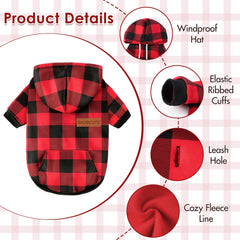 BAOBICUTE Dog Basic Hoodie 3D hood view keeps ears warm without restricting movement
