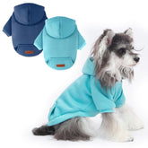 BAOBICUTE dog hoodie front view highlights snug fit for small breeds and warmth.
