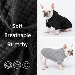 BAOBICUTE dog hoodie hood-drawstring enables adjustable warmth and fit.