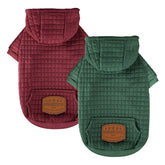 BAOBICUTE dog hoodie two-pack back view shows versatile color options for daily wear