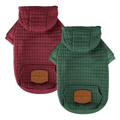 BAOBICUTE dog hoodie two-pack back view shows versatile color options for daily wear