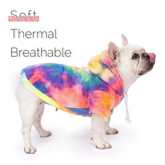 BAOBICUTE dog hoodie back view, even warmth for outdoor strolls