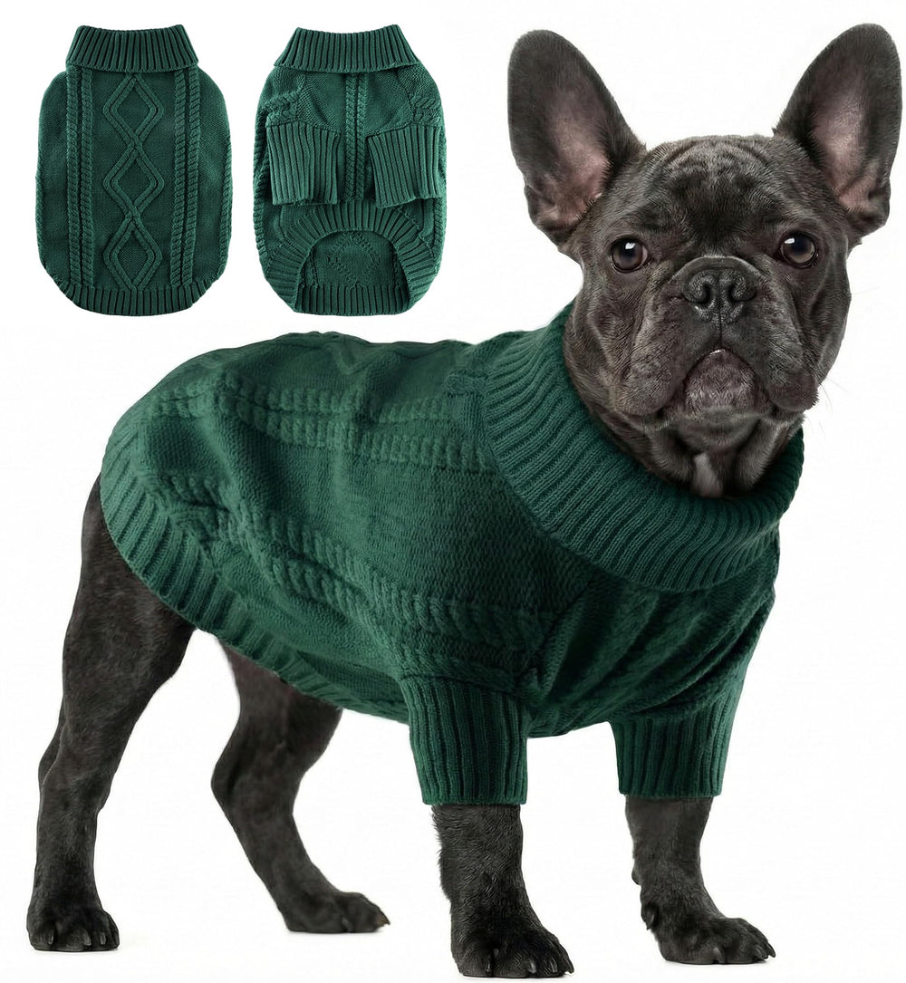 Baobicute small dog sweater pullover closeup soft warm knit ideal for cold outdoor walks