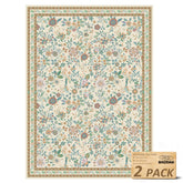 Baodan washable dog pee pad flowers 18x24 unfolded with floral design for reliable training sessions.