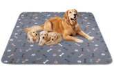 Baodan washable pee pad dark grey 18x24 laid flat for crate training and quick absorption.