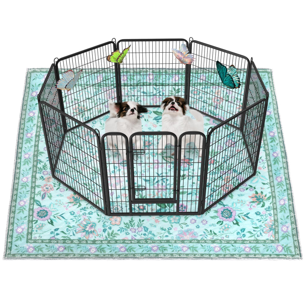 Baodan washable pee pad guarding floors with absorbent surface for potty training.