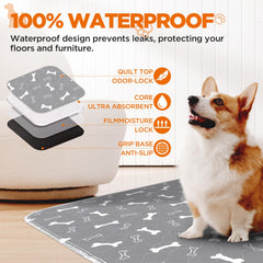 Baodan washable pee pad large 54x54 absorbent core highlights strong absorption.