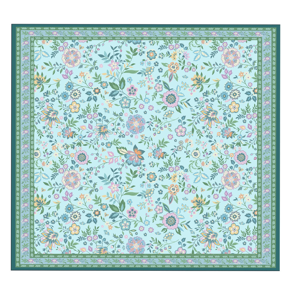 Baodan washable pee pads 72x72 flat lay with floral print for stylish potty training