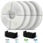 Baofum 81oz round fountain filters front view improve pet drinking water quality