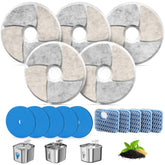 Baofum cat water fountain filters in a 5-pack packaging for quick, clean replacements.