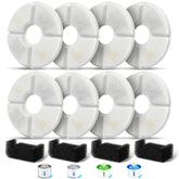 Baofum flower fountain filter-pack improves water quality for pets