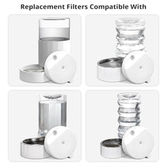 Baofum gravity pet water fountain 4-6L dispenser shown for multi-pet homes.