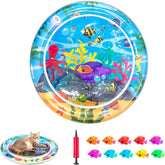 Baoyemes colchoneta-agua-inflable para gatos: juego activo y refrescante en casa.