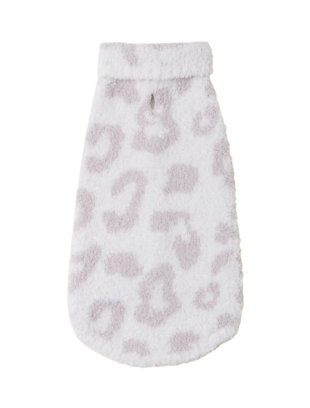Barefoot Dreams CozyChic pet sweater front view shows plush warmth for small dogs.