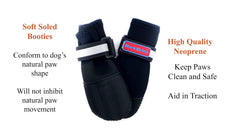 Bark Brite durable rubber sole booties deliver reliable traction on varied surfaces.