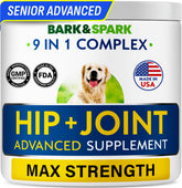 BARK&SPARK senior glucosamine chews pack for joint support in aging dogs