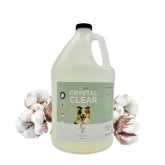 Bark2Basics Crystal Clear Shampoo bottle shows fragrance-free formula for sensitive dogs