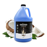 Bark2Basics deshedding shampoo bottle promotes shedding reduction for a healthier coat