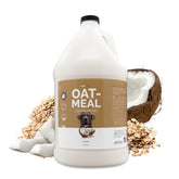Bark2Basics Oatmeal Conditioner gallon pour for easy dilution and grooming prep.