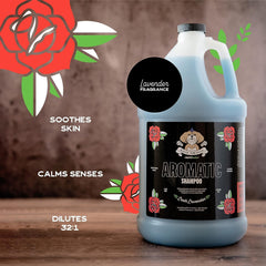 Bark2Basics shampoo lather demonstrates soothing bath experience for dogs