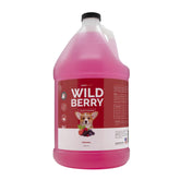 Bark2Basics Wild Berry shampoo bottle highlighting herbal blend for a nourished coat