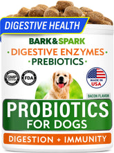 BARK&SPARK dog probiotics bottle pour for daily digestive support
