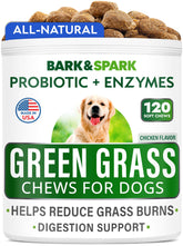 BARK&SPARK grass protection chews reduce urine burn for a greener lawn