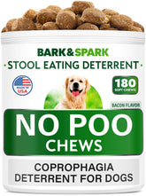 BARK&SPARK No Poo Treats packaging highlights USA-made digestive support.