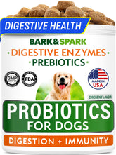 BARK&SPARK probiotics for dogs chicken-chews aiding gentle digestion