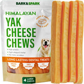 BARK&SPARK yak cheese Himalayan dog chews pack front highlighting premium natural snack