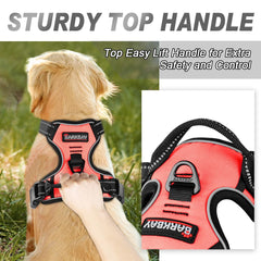 BARKBAY No Pull Harness chest attachment helps redirect pulling during training.