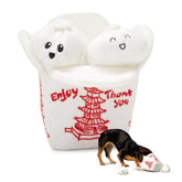 Barkbox 2-in-1 interactive toy with plush exterior for engaging play and teething exploration