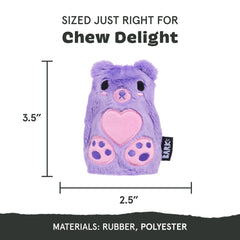 BarkBox Bear Hugger inside core showing durable chew surface for small chewers