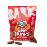 Beefy Meat Hunks de BarkBox: empaque visual para perros, práctico para guardar golosinas