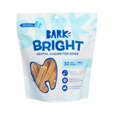 Barkbox Bright dental sticks packaging shows long-lasting chews for small breeds